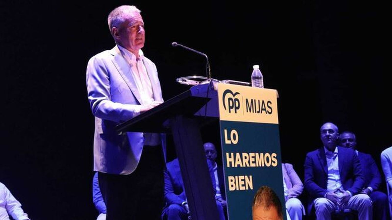 El exalcalde de Mijas, Ángel Nozal, en un acto de campaña electoral.