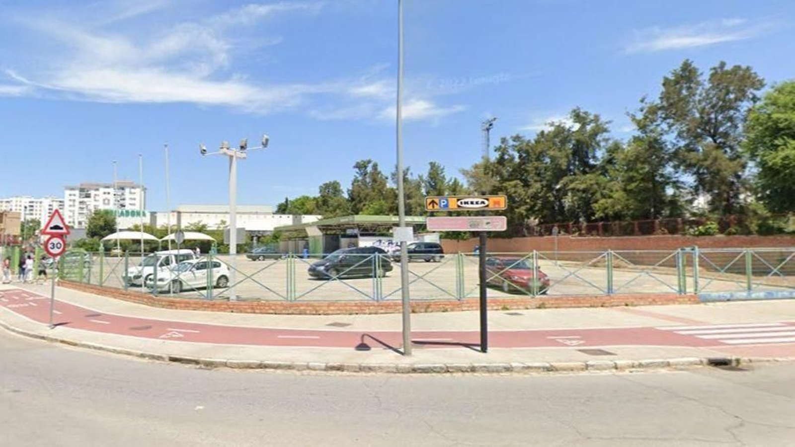 Terrenos que recuperará el Ayuntamiento de Jerez para habilitarlo como aparcamiento.