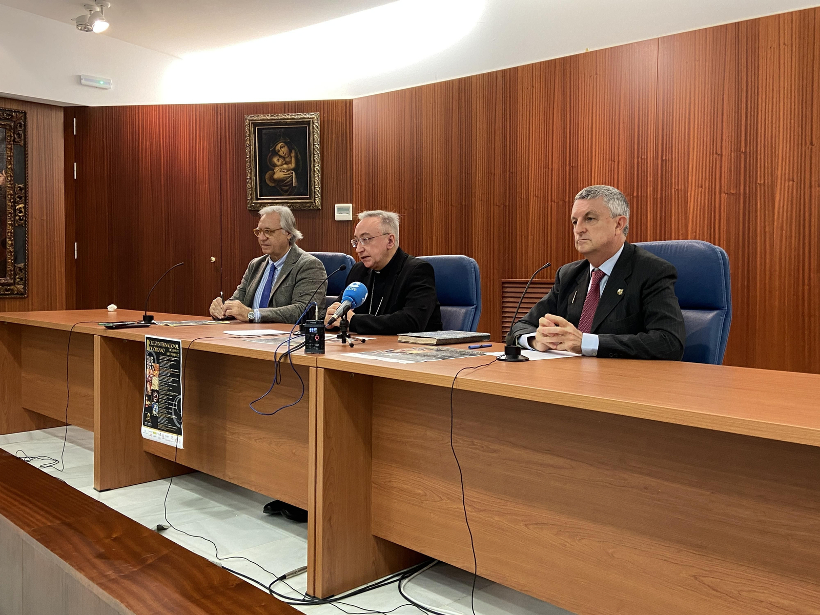 Momento de la rueda de prensa de la presentación del Ciclo Internacional de órgano.
