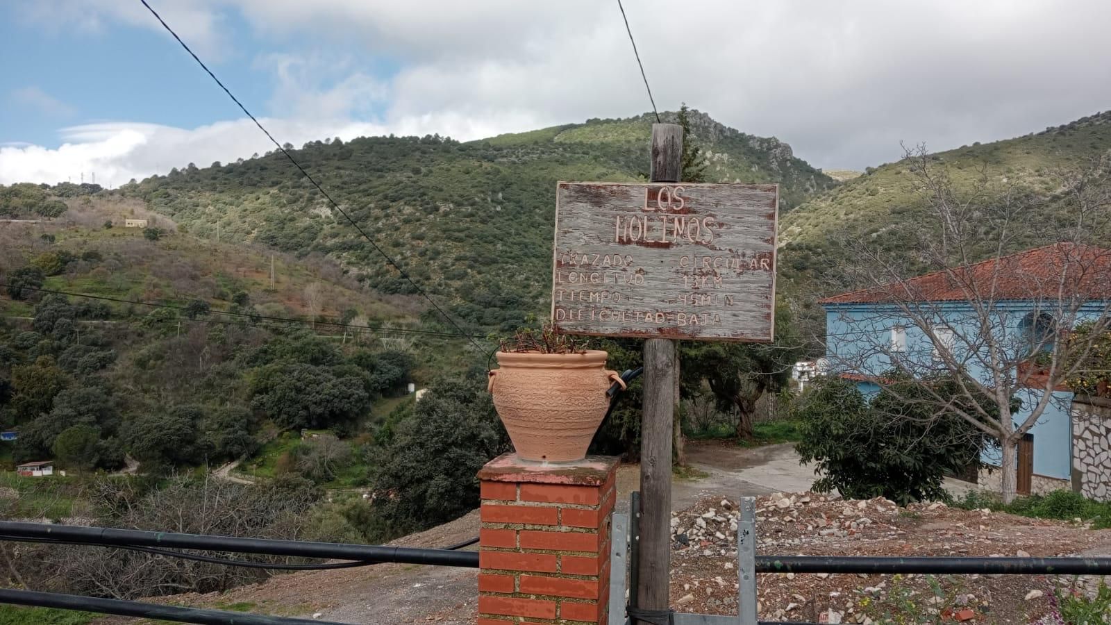 Indicación de la Ruta de los Molinos