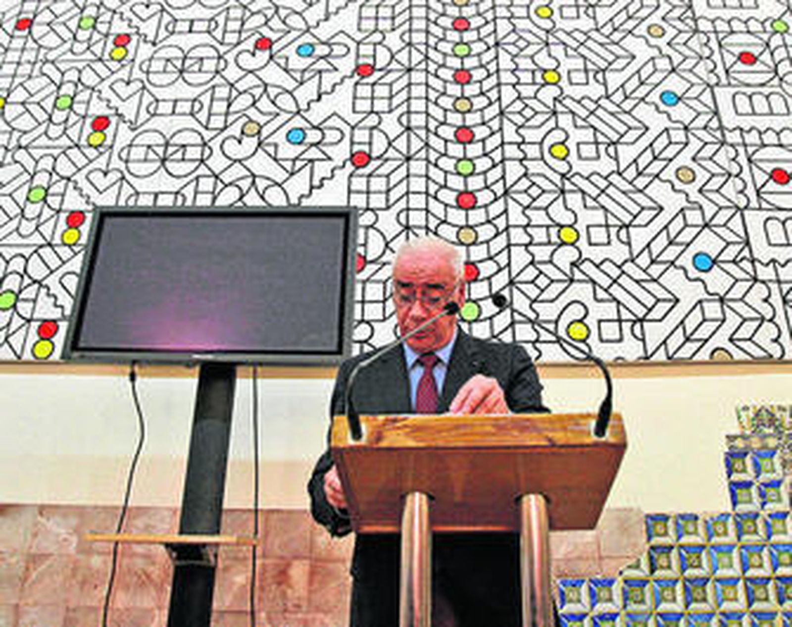 El consejero de Cultura y Deporte, Luciano Alonso, en un acto reciente en el CAAC.