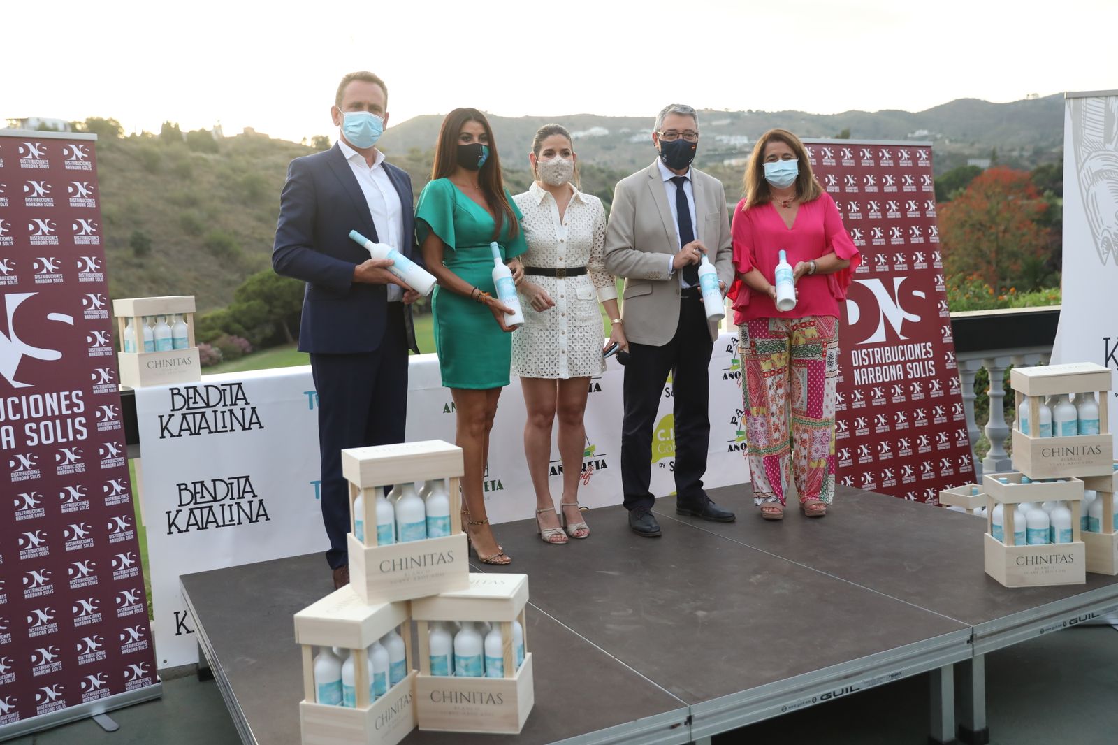 Presentación del vino Chinitas, que ride homenaje a Málaga, en el restaurante Bendita Katalina de Añoreta Resort.