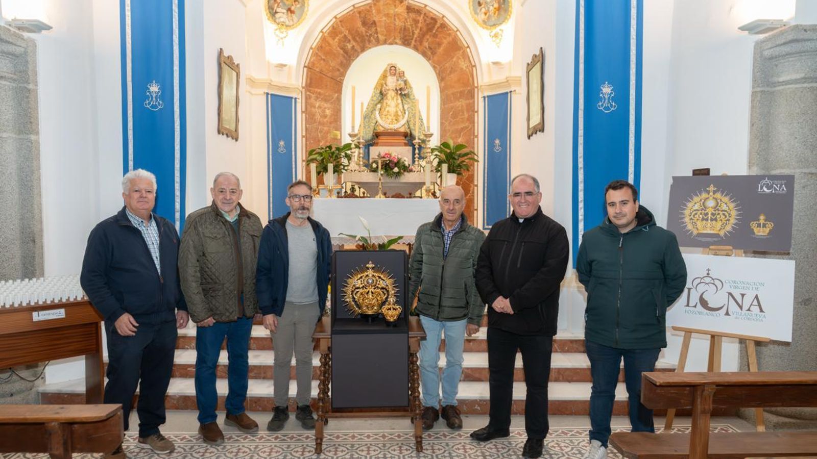 Presentación de la nueva corona de la Virgen de Luna.