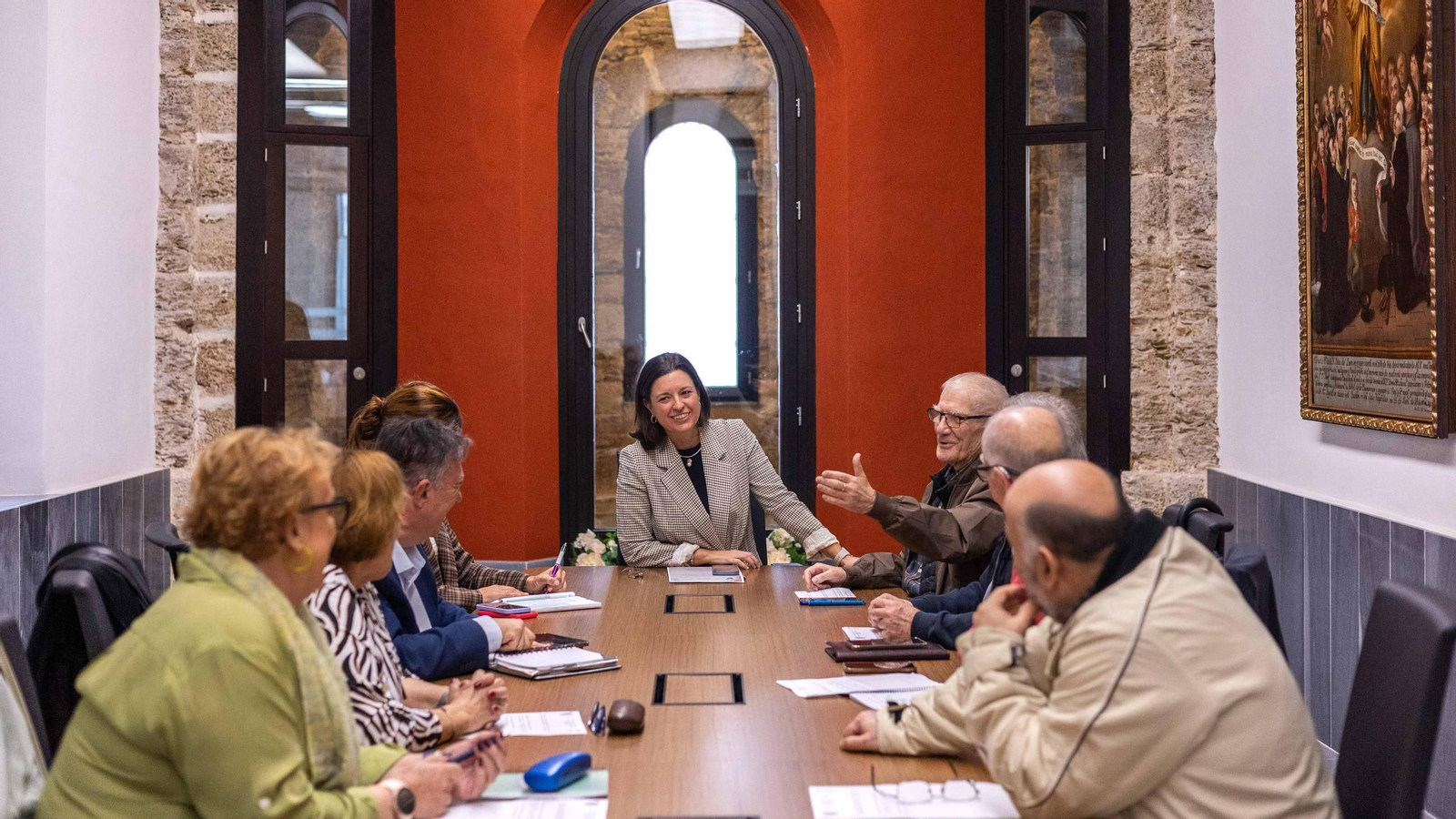 Reunión del Ayuntamiento de San Fernando con la federación de asociaciones de vecinos Esteros y Salinas