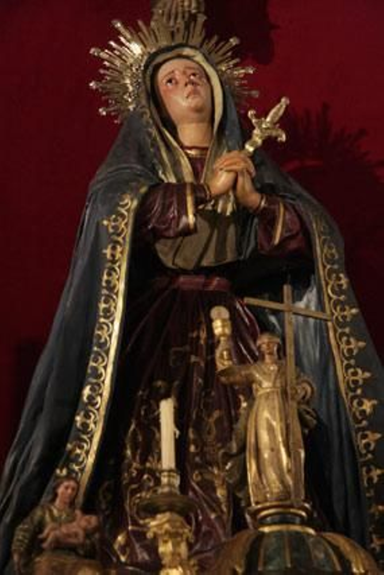 Dolorosa de la Escuela de Cristo, obra de Cristóbal Ramos.

Foto: Belén Vargas