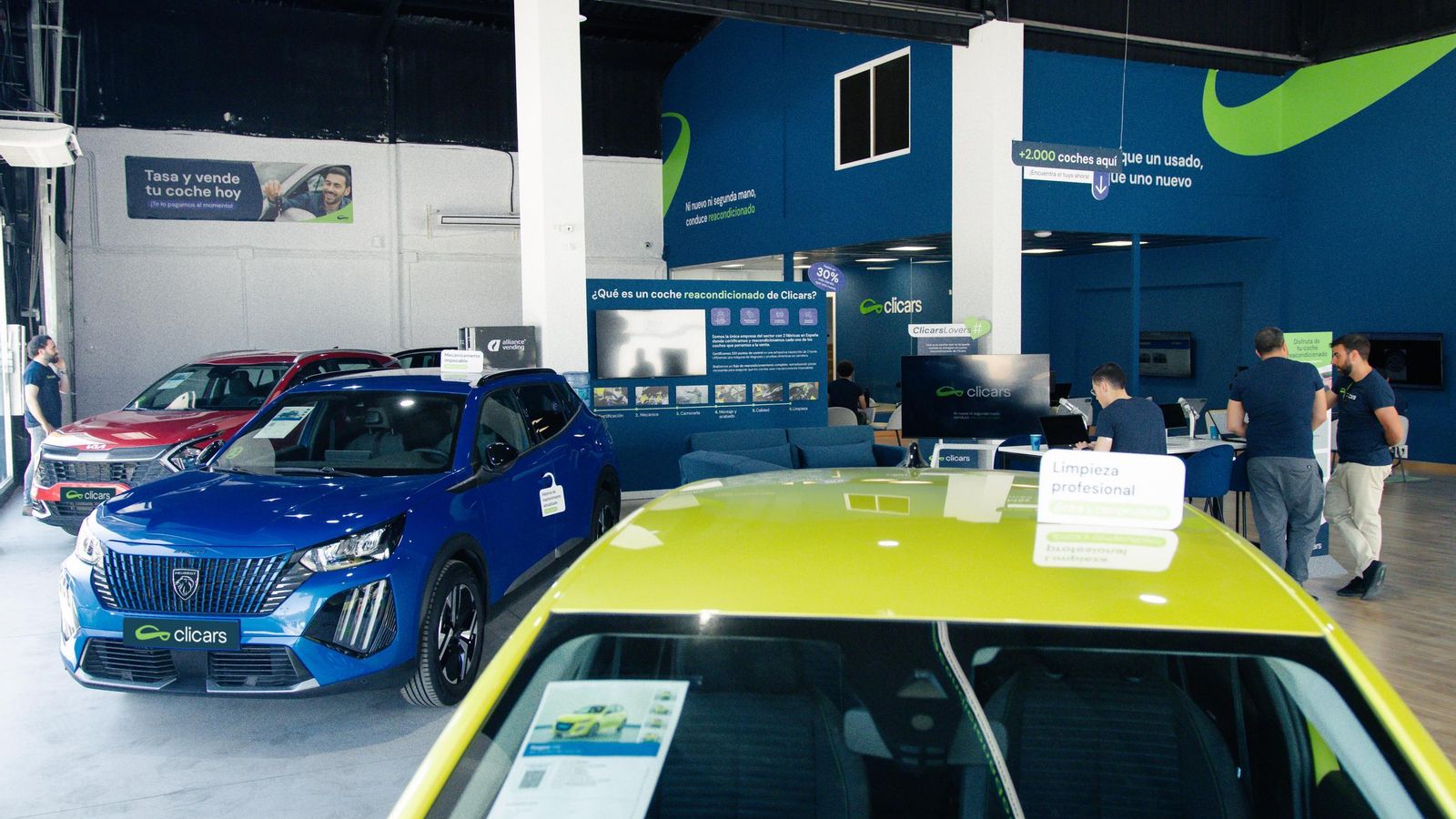 Una imagen de las nuevas instalaciones de Clicars en Málaga. Una imagen de las nuevas instalaciones de Clicars en Málaga.