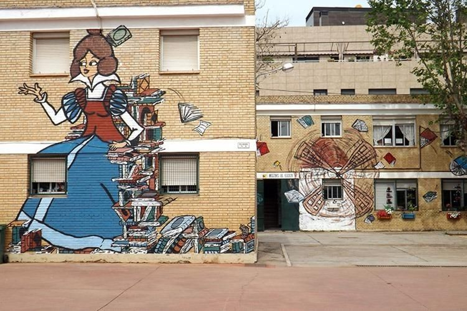 Interior del CEIP Cervantes, donde ocurrieron los hechos.