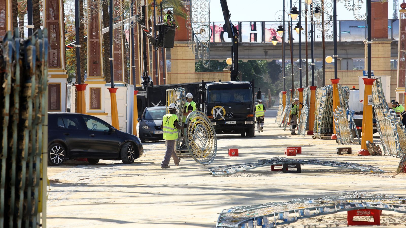 Así marcha el montaje de la Feria del Caballo 2023