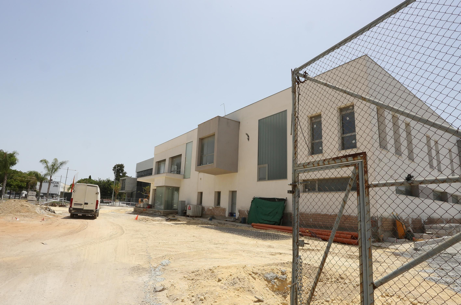 Obras de urbanización de la jefatura de la Policía Local de Jerez