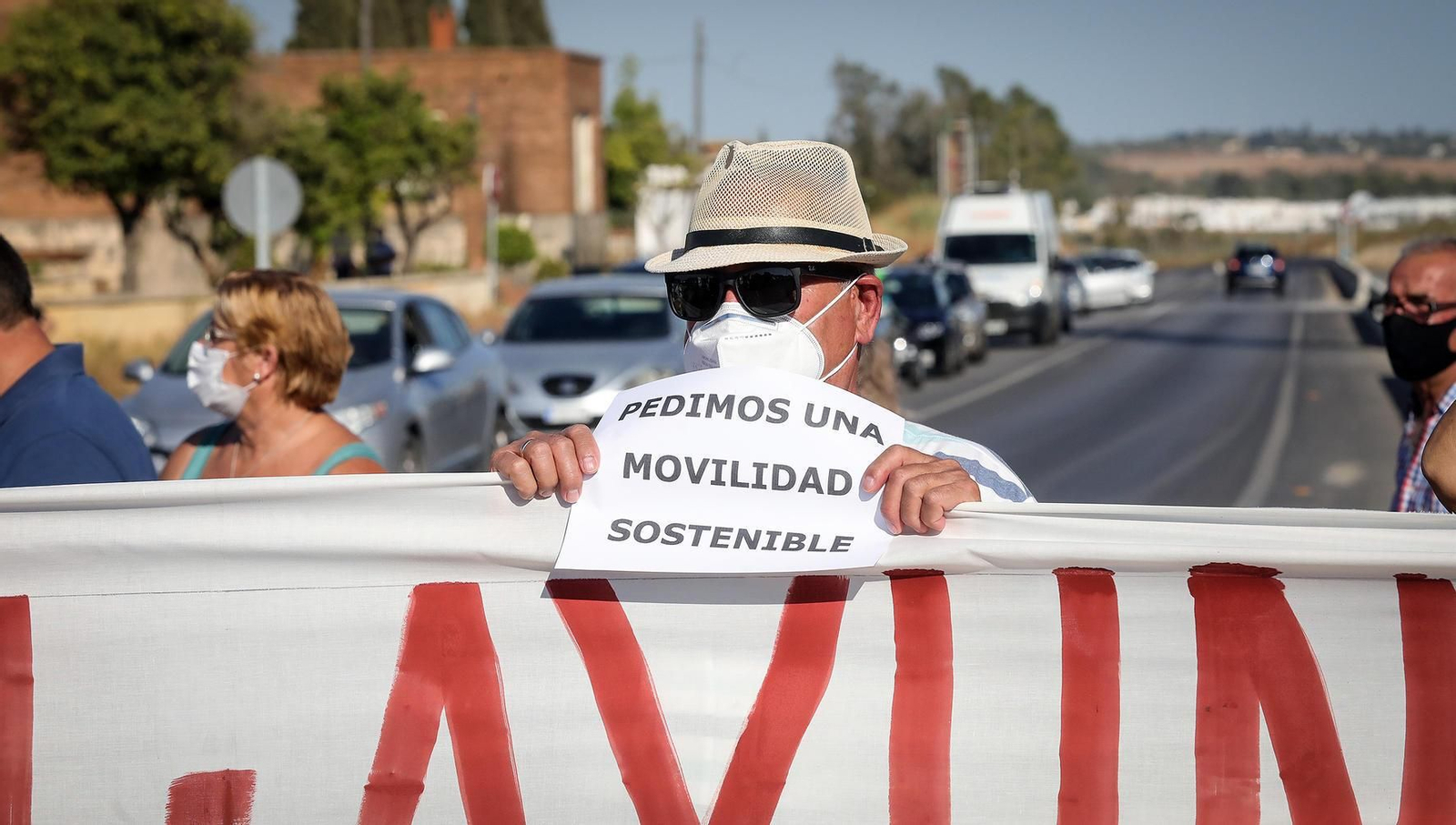 Concentración en el Pimiento para exigir más seguridad en la A-2003