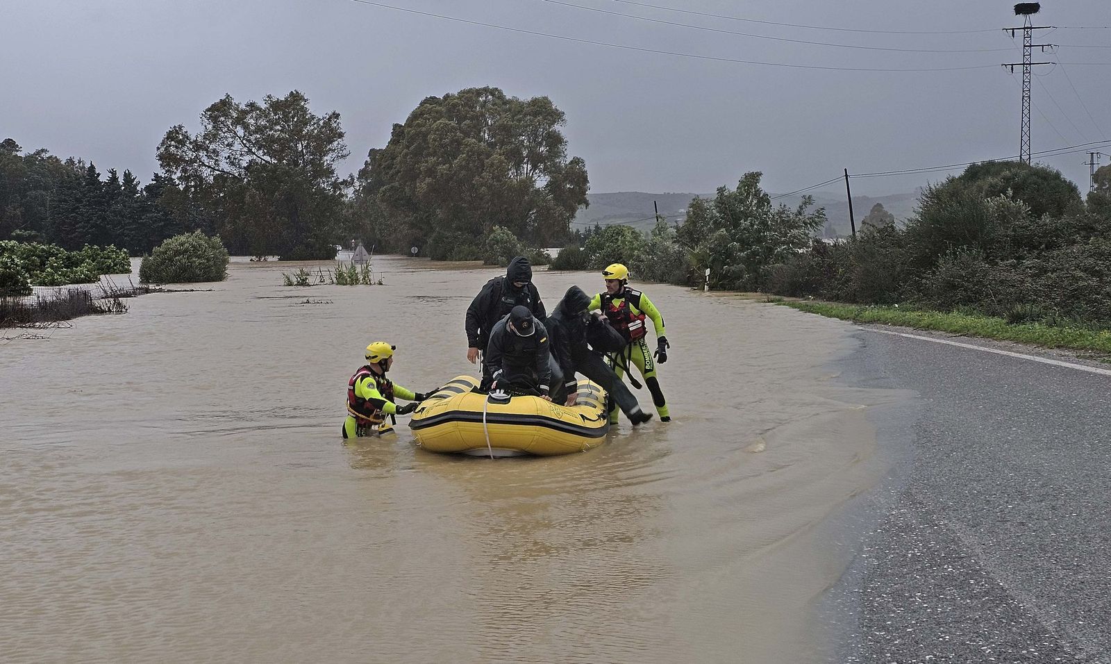 Fotos de las inundaciones y efectos de la borrasca Francis en Los Barrios, Tesorillo y Jimena