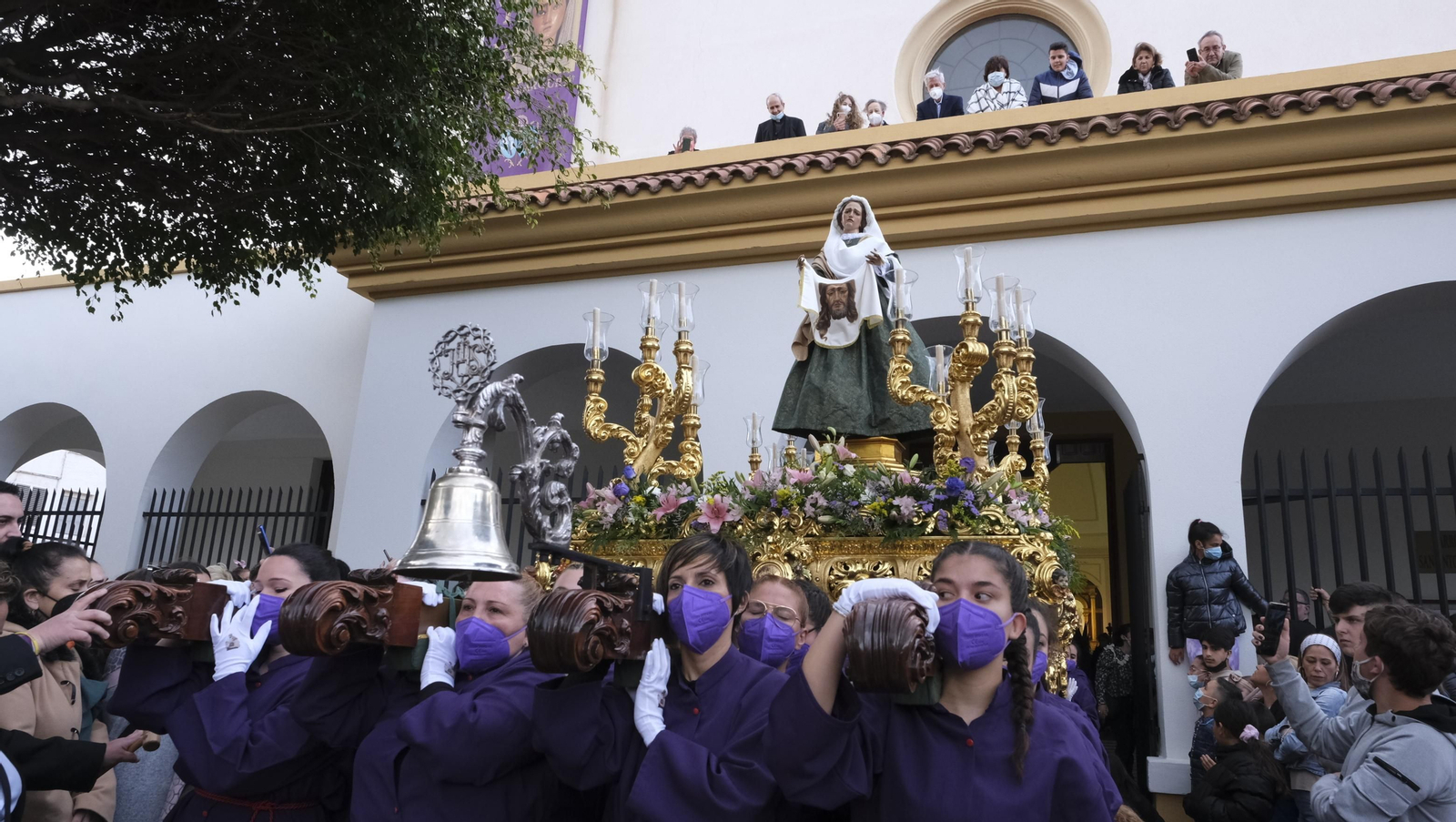 Procesión del Encuentro en Almería, en imágenes.
