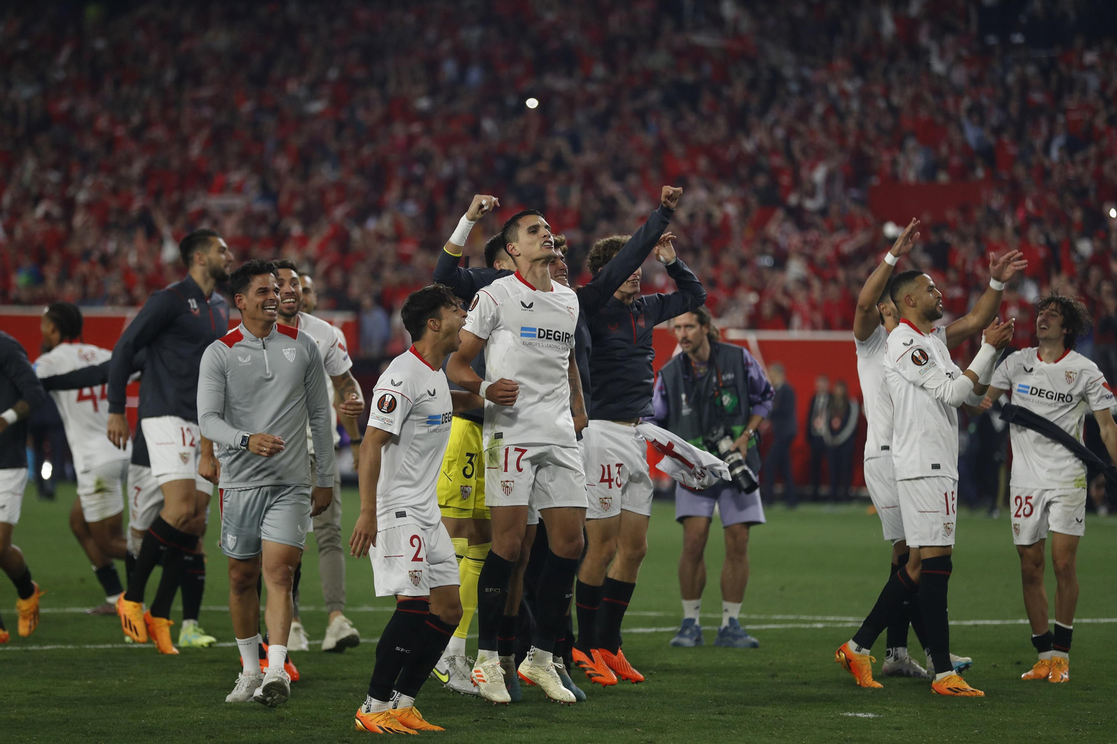 Las imágenes de la celebración del Sevilla fc