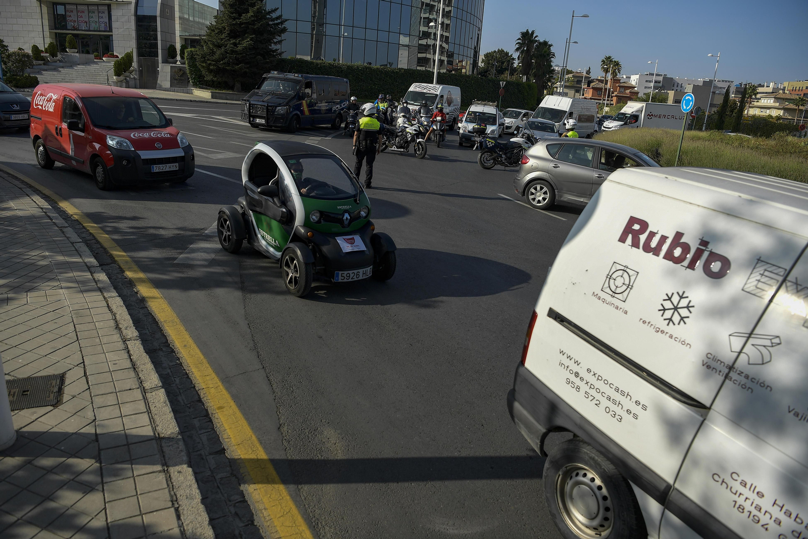 Fotos: El turismo se manifiesta en Granada