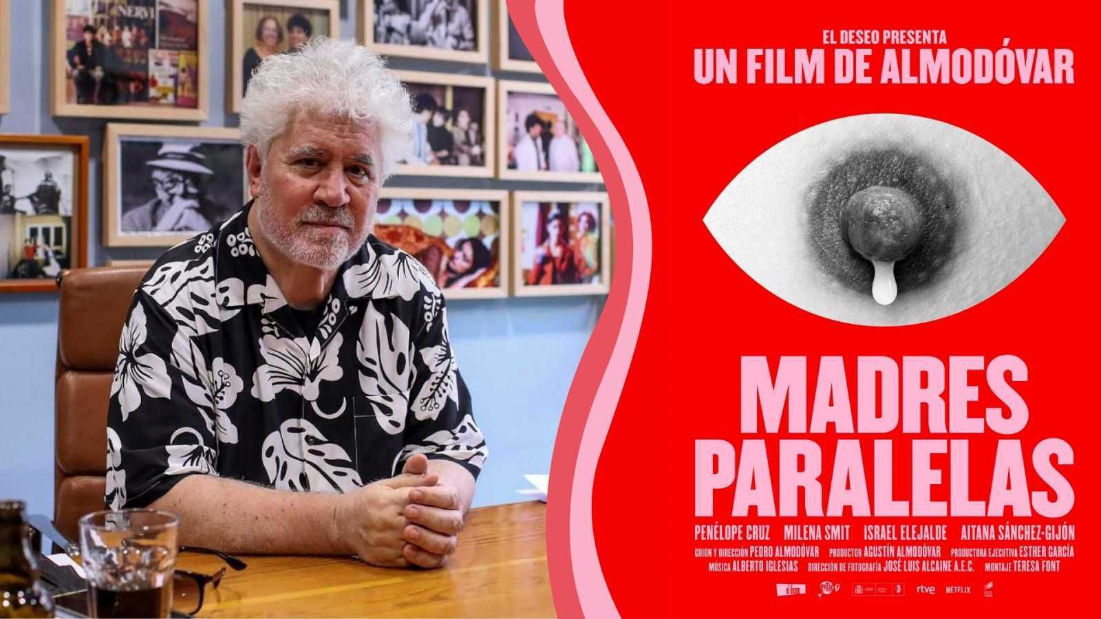 Imagen sobre el cartel 'Madres Paralelas'./ RTVE