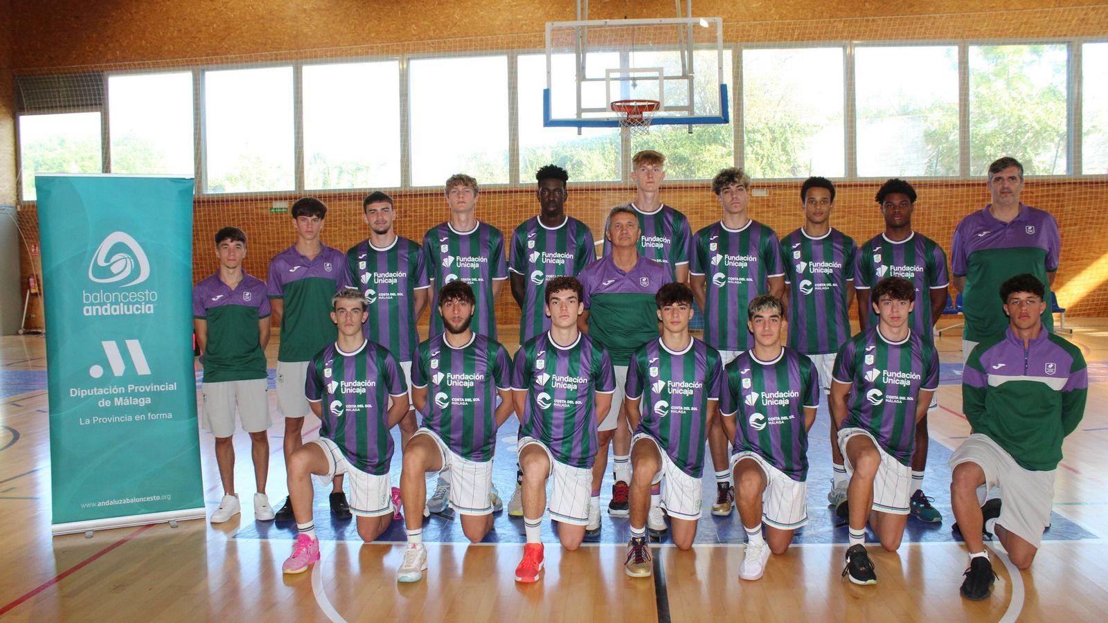 La plantilla del Unicaja. La plantilla del Unicaja.