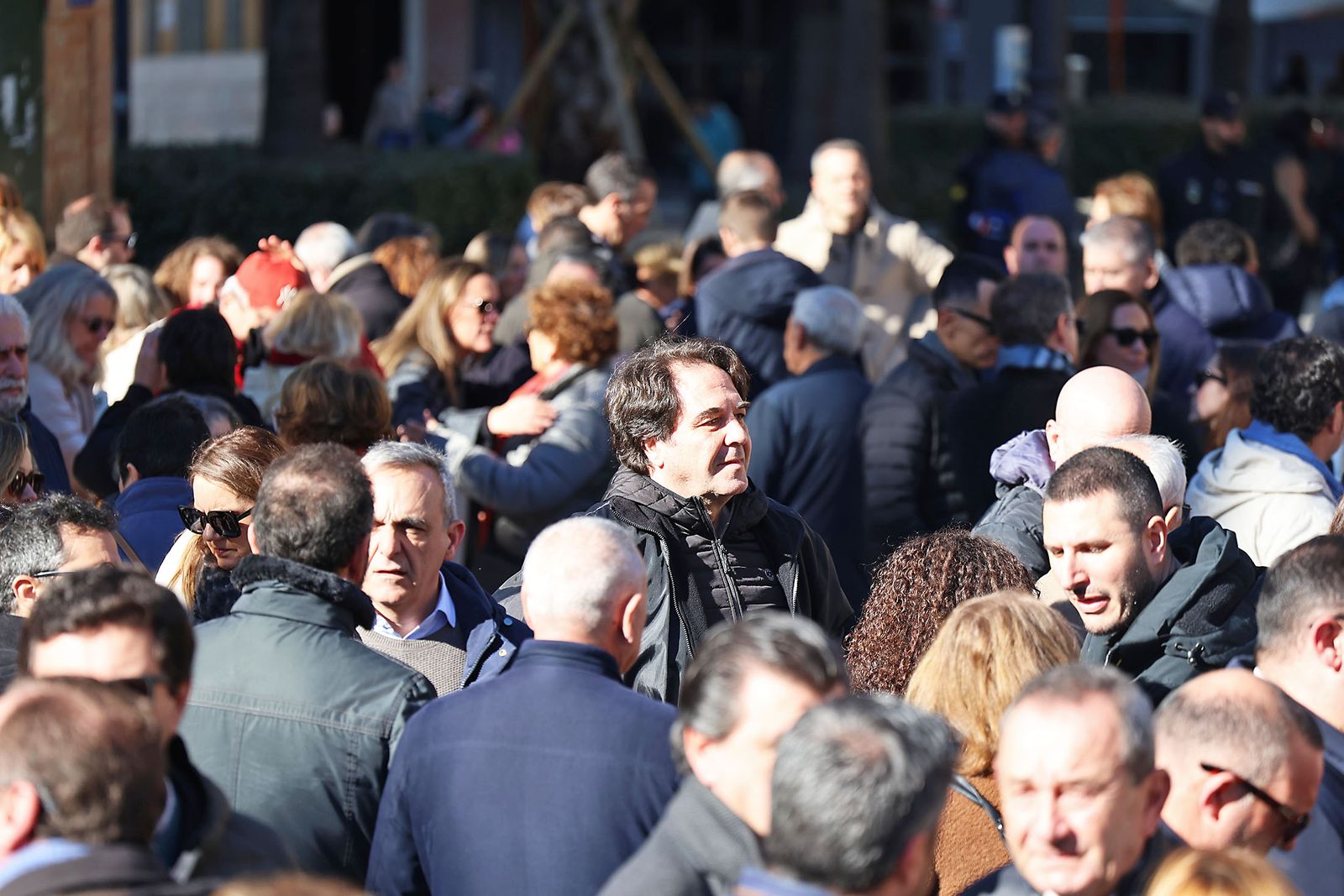 Las fotografías del minuto de silencio por el trágico accidente de tren