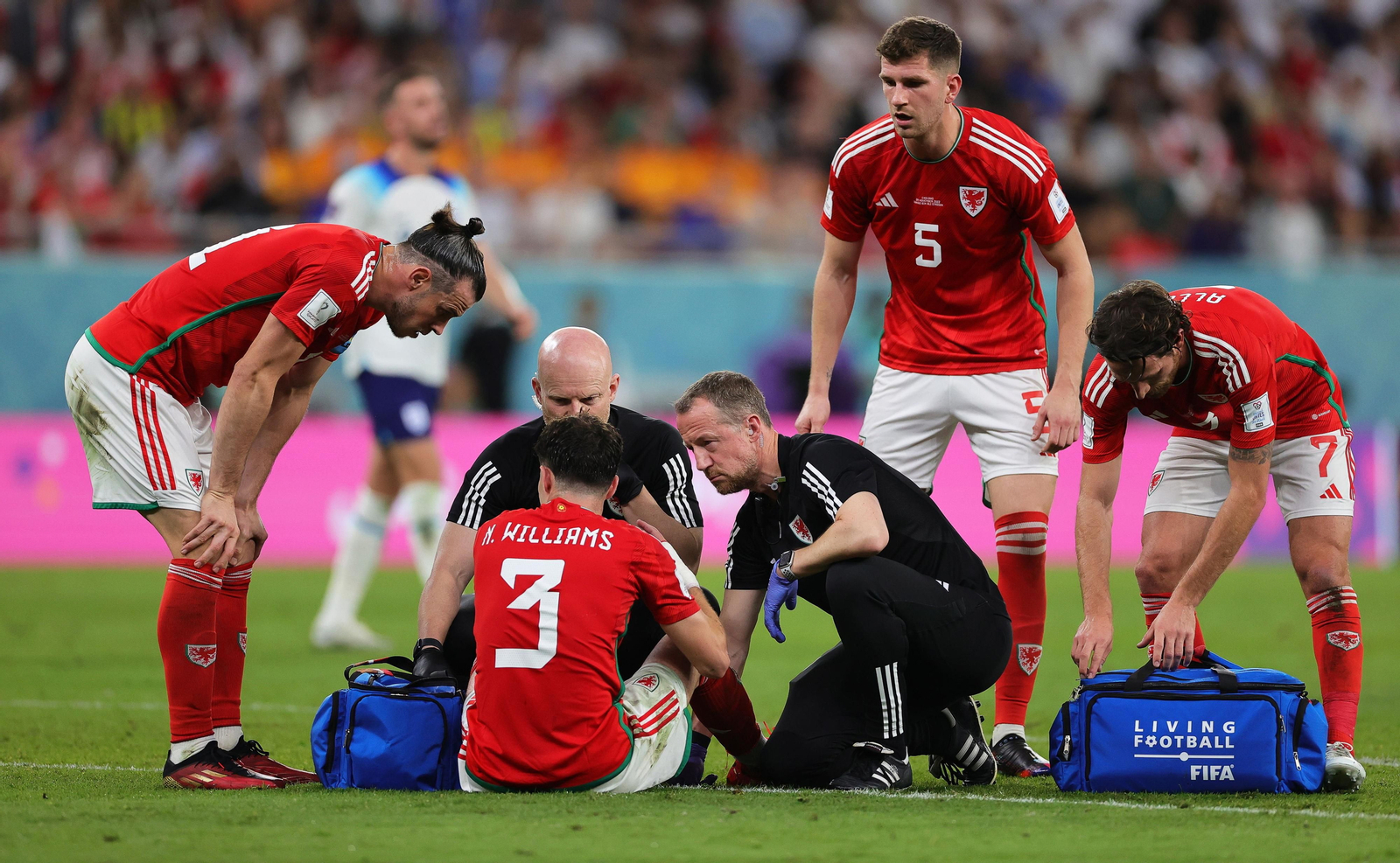 Las imágenes del Gales -Inglaterra del Mundial de Qatar
