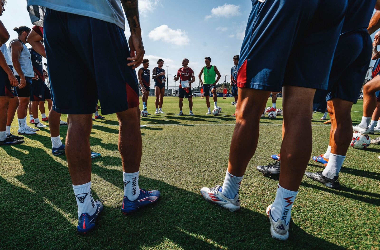 Un entrenamiento del Levante.