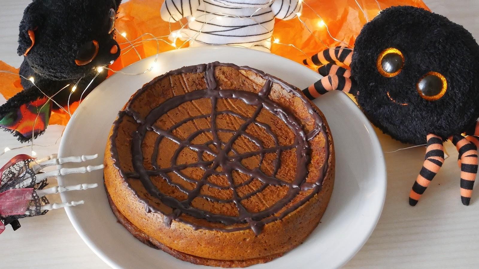 Tarta de calabaza de Halloween.