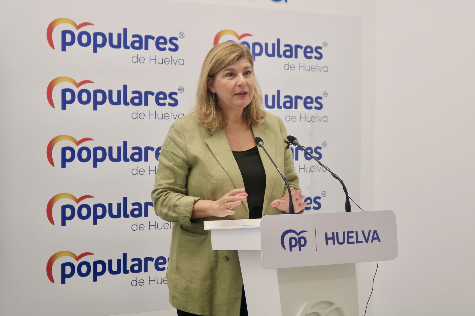 La secretaria general del PP de Huelva y parlamentaria andaluza, Berta Centeno.