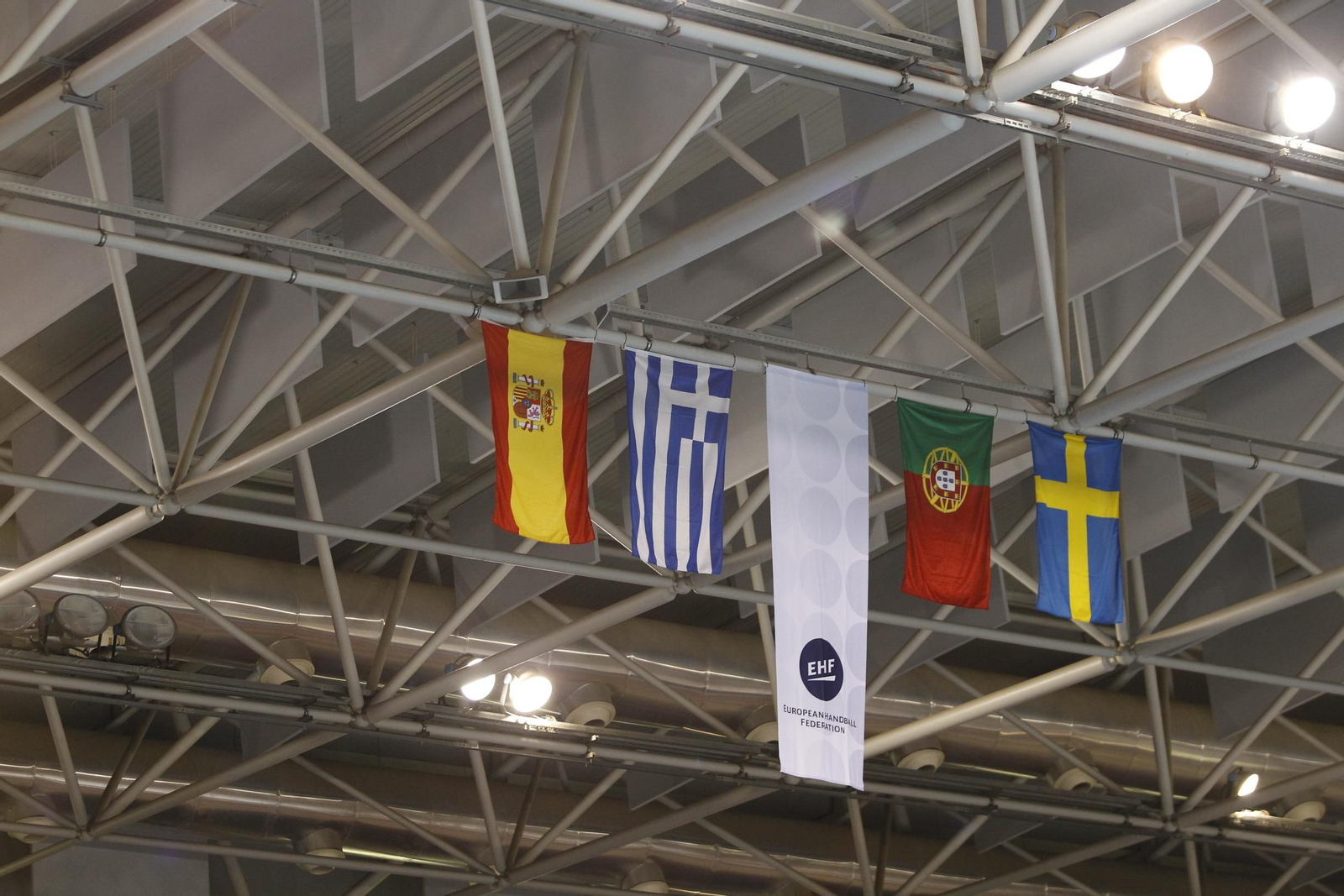 Fotogalería España-Suecia. Balonmano. Palacio Juegos Mediterráneos. Almería