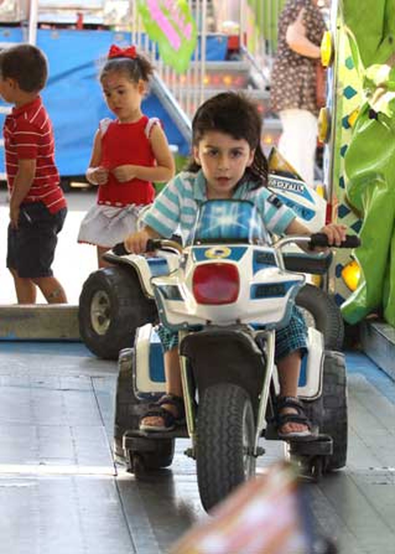 Los pequeños de la casa fueron los protagonistas del día en las atracciones del real

Foto: Vanessa Perez/J.M.Q.