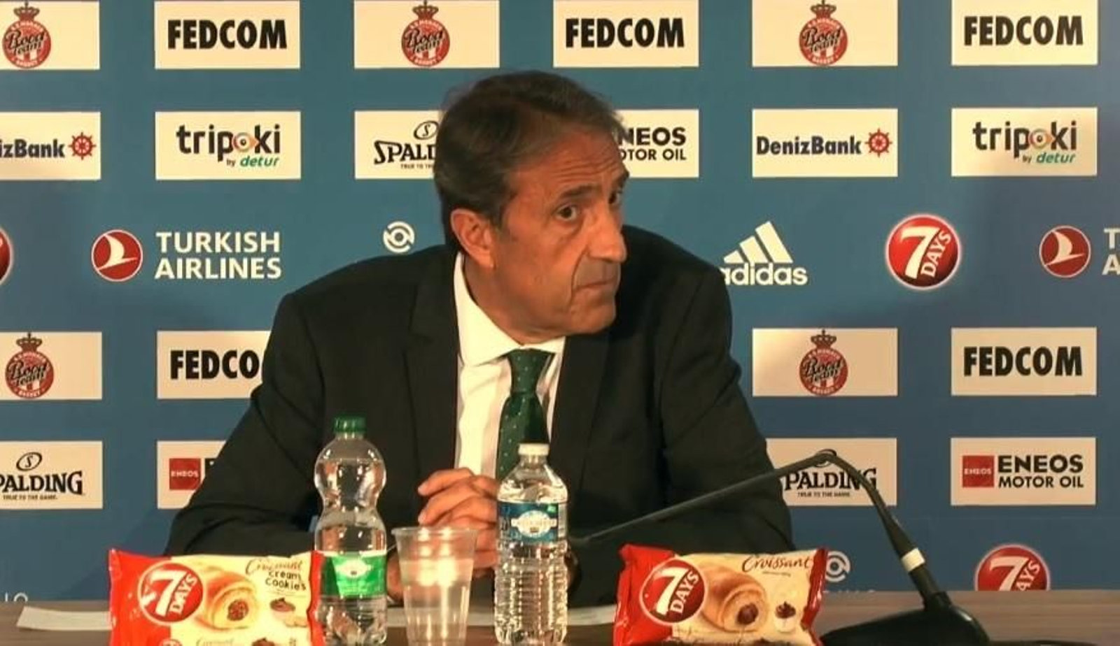 Casimiro, en la sala de prensa en Mónaco.