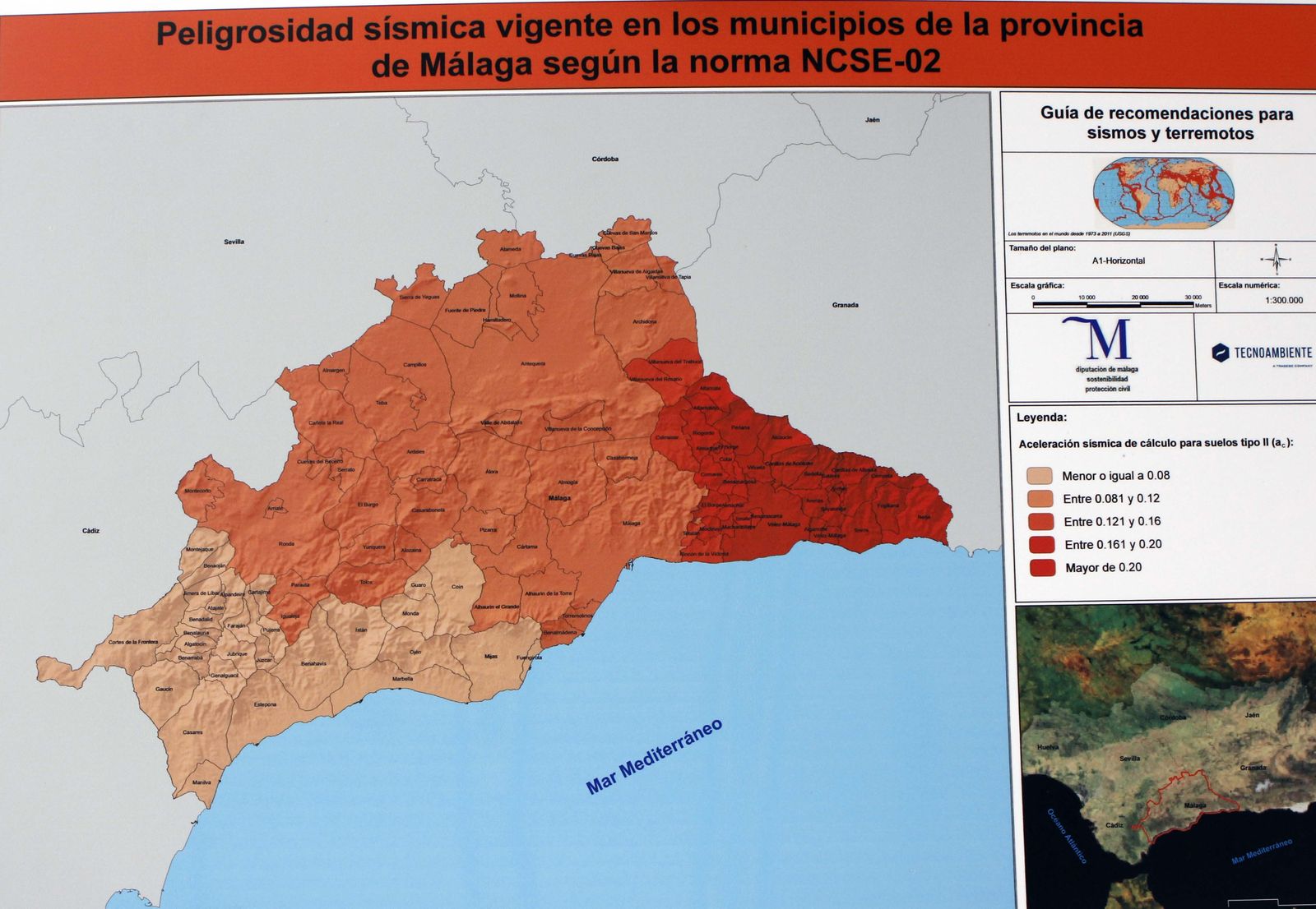Una veintena de municipios de la Axarquía y zona nororiental son los que tienen más riesgo de sufrir un terremoto