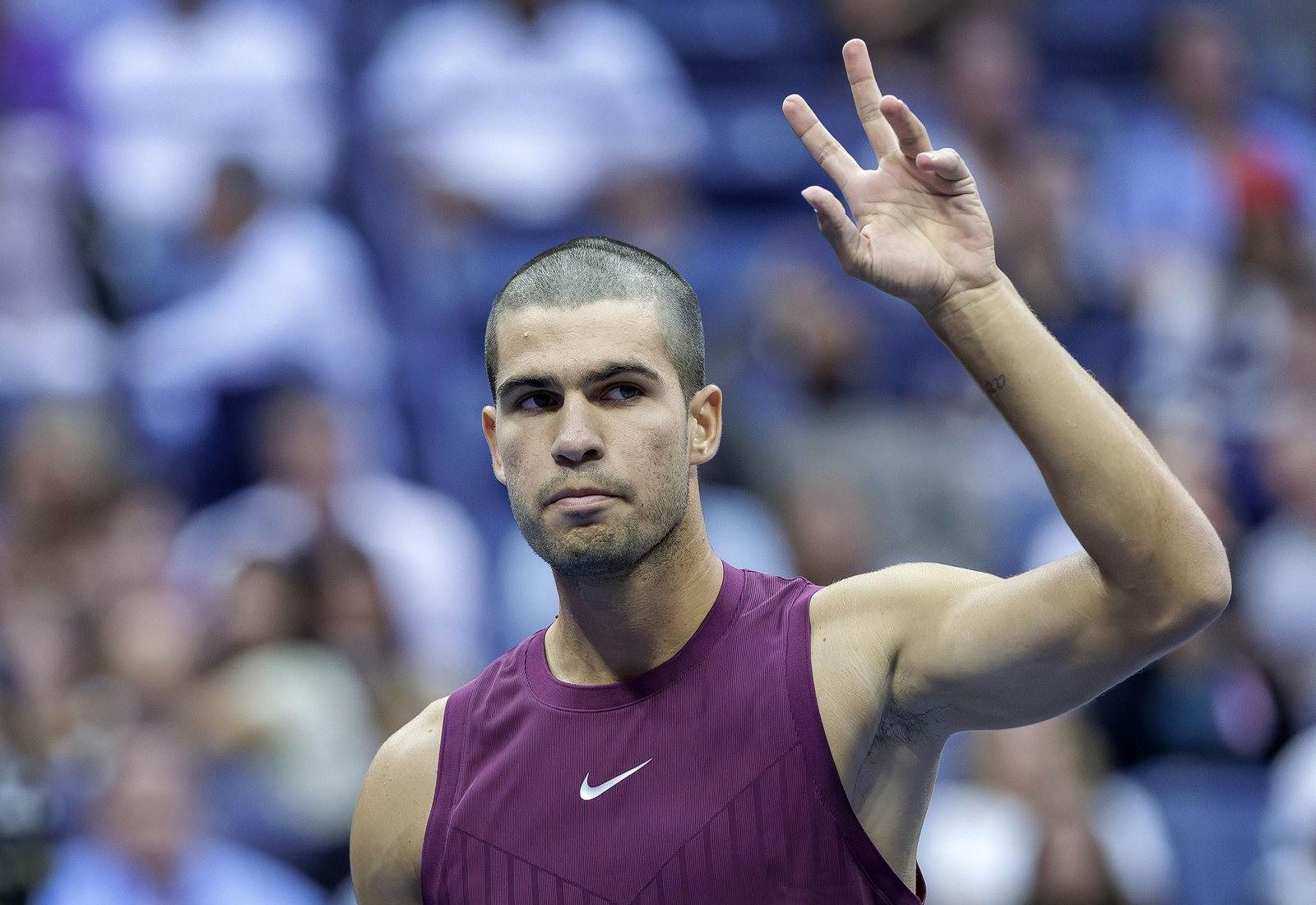 Las fotos del demoledor Alcaraz en la segunda ronda del US Open