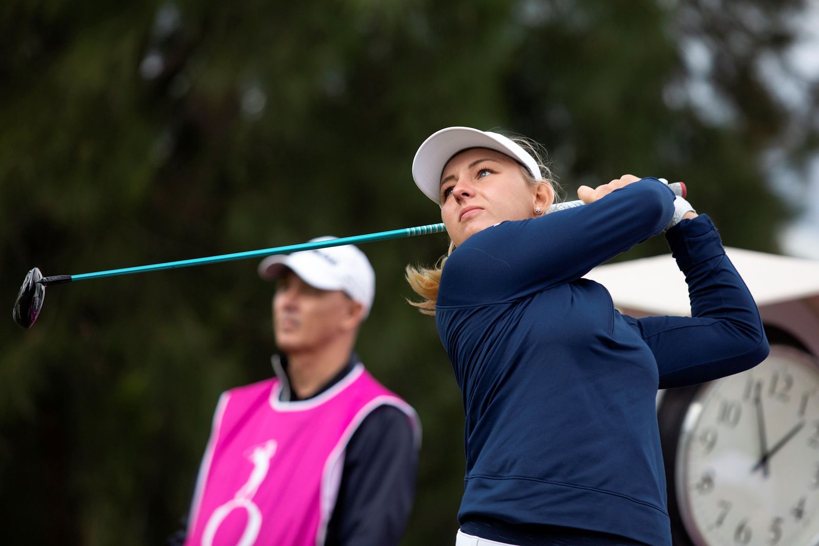 Pedersen, durante un golpe en la jornada de este sábado.