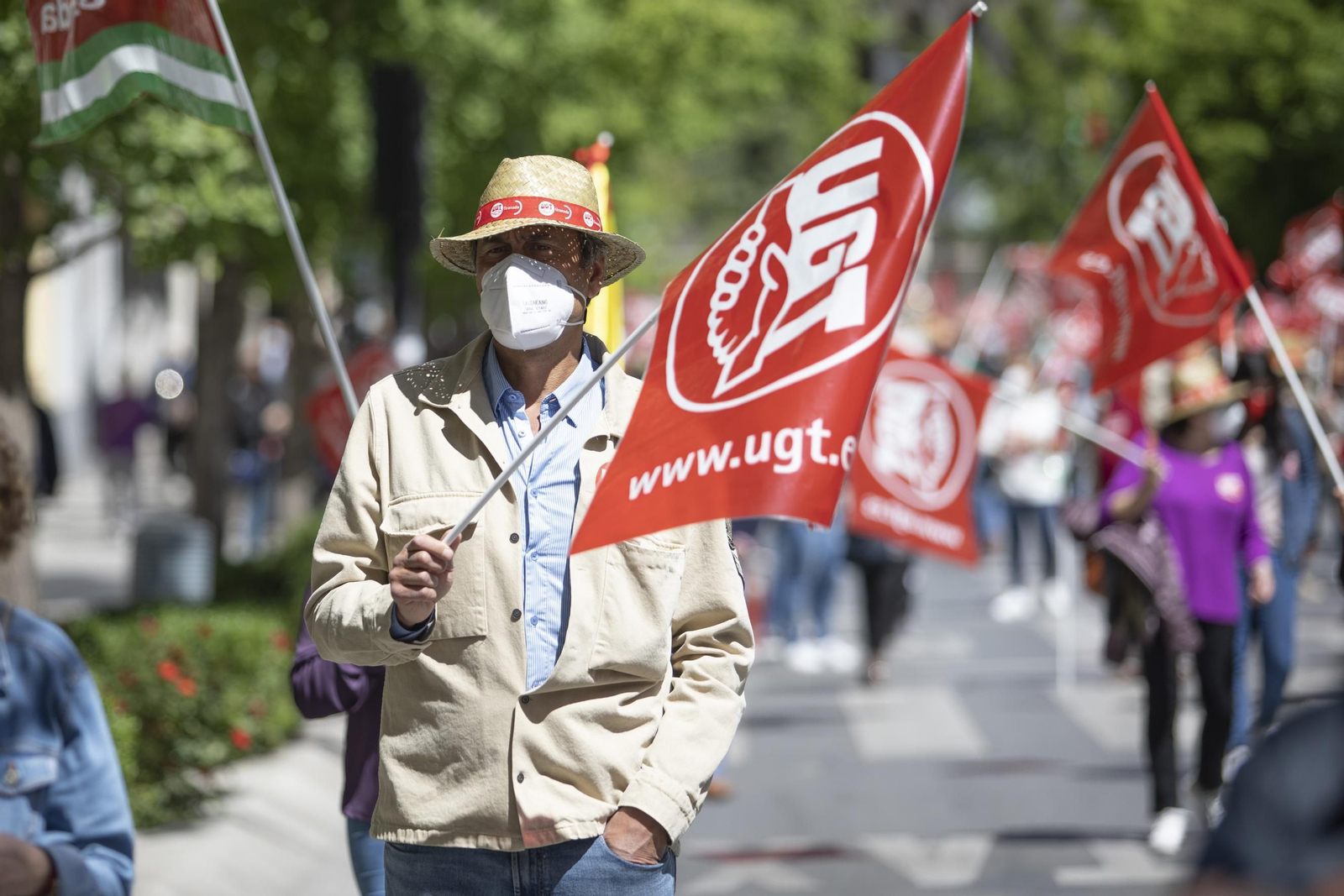 Fotos: Manifestación del 1º de Mayo en Granada