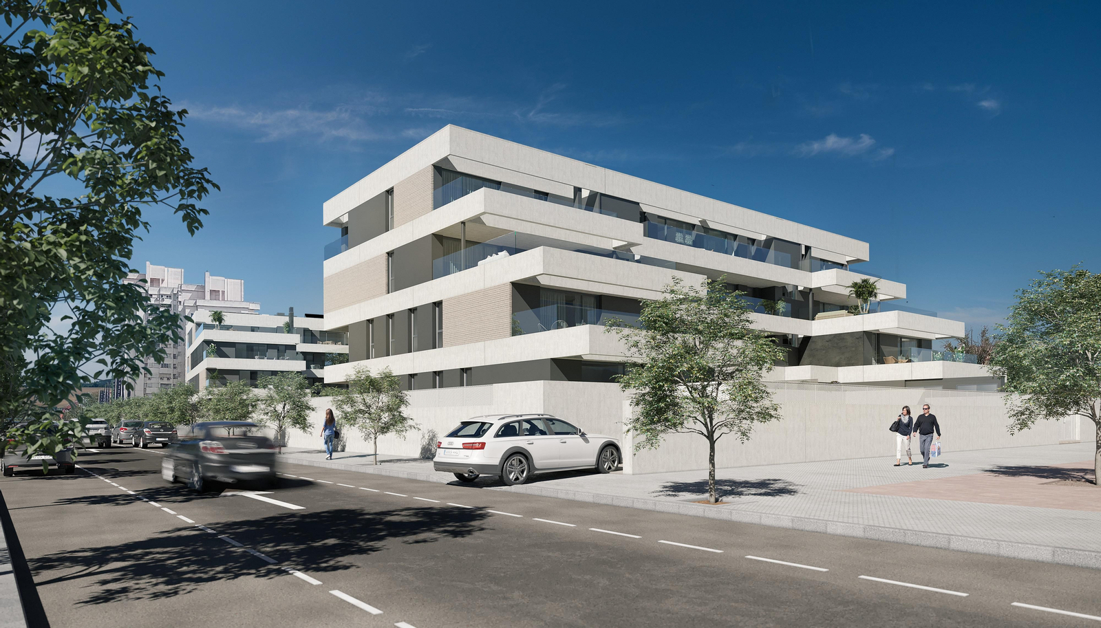 La promoción de viviendas Gradia de Aedas Homes en la avenida de Jerez de Sevilla capital