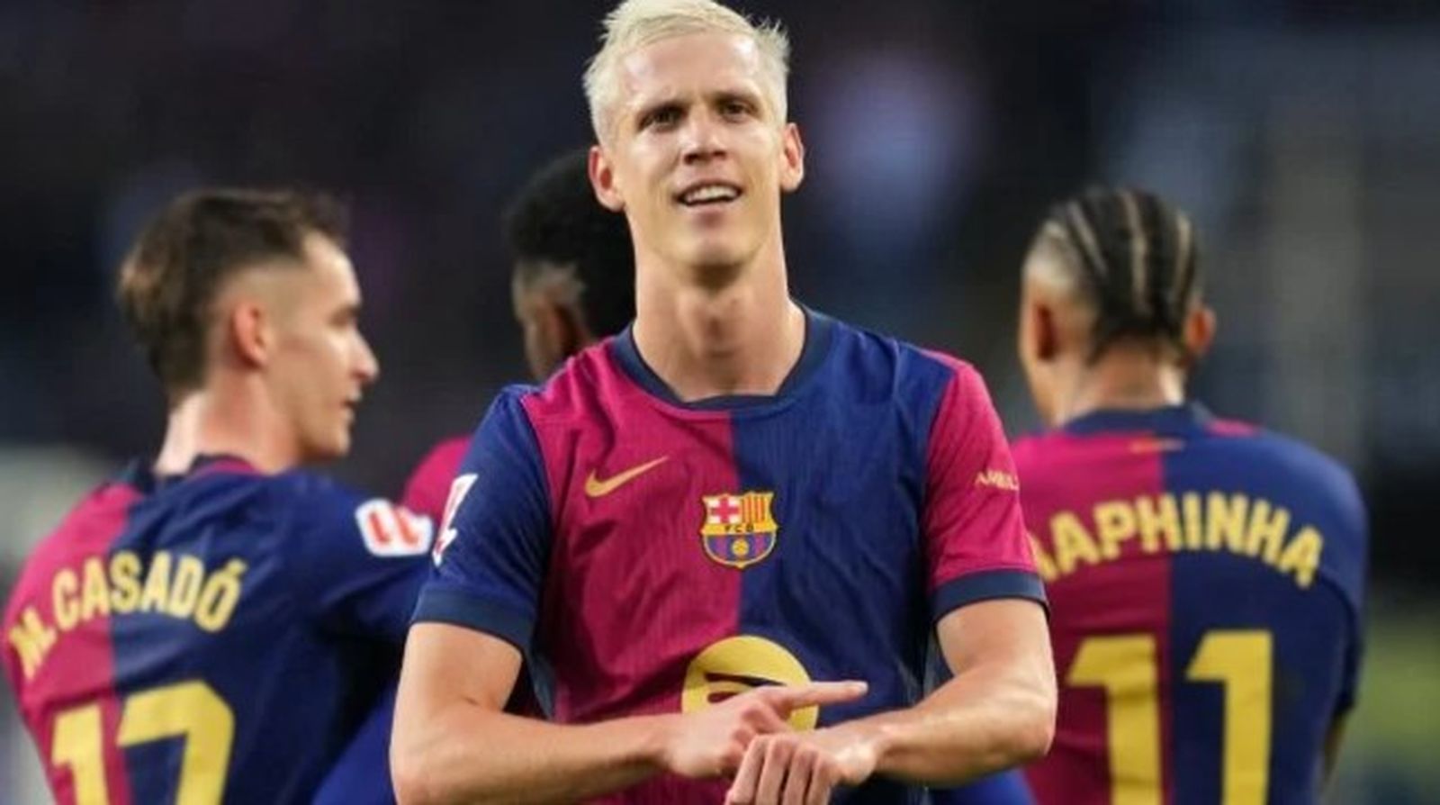 El futbolista del FC Barcelona Dani Olmo
