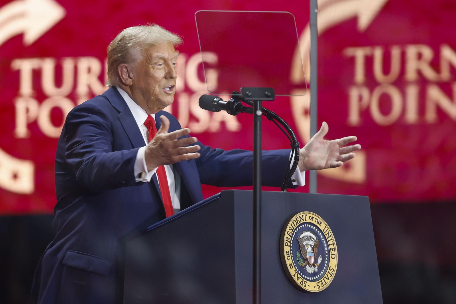 Las fotos de la despedida de los republicanos a Charlie Kirk