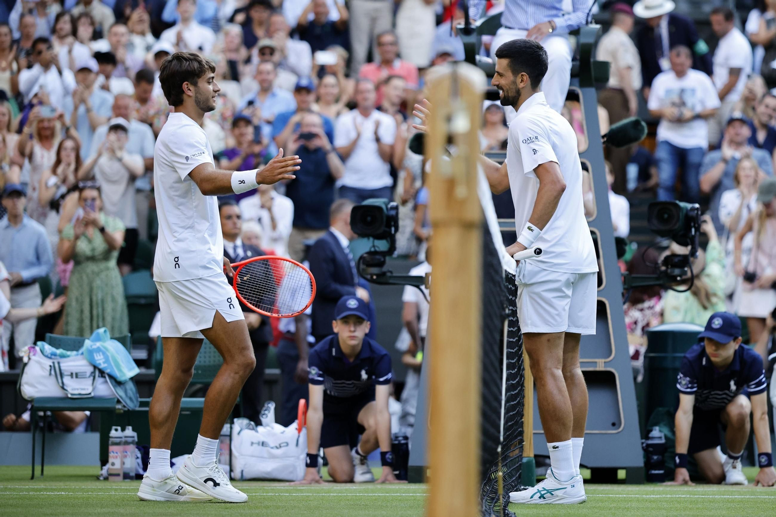 Las fotos de Wimbledon con las clasificaciones de Djokovic y Sinner
