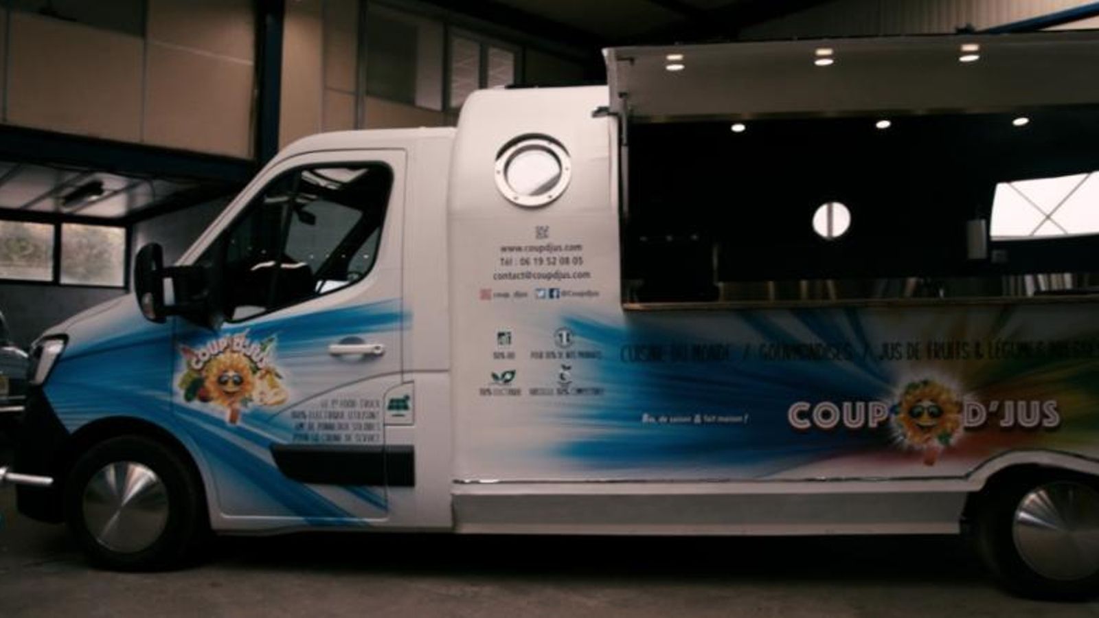 Servir como fuente de alimentación de un foodtruck puede ser uno de los empleos de las baterías de los vehículos eléctricos en su segunda vida.