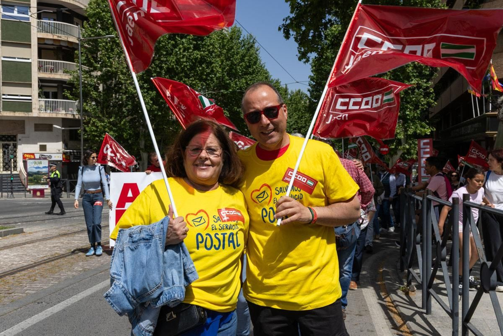 Manifestación convocada por el 1º de Mayo