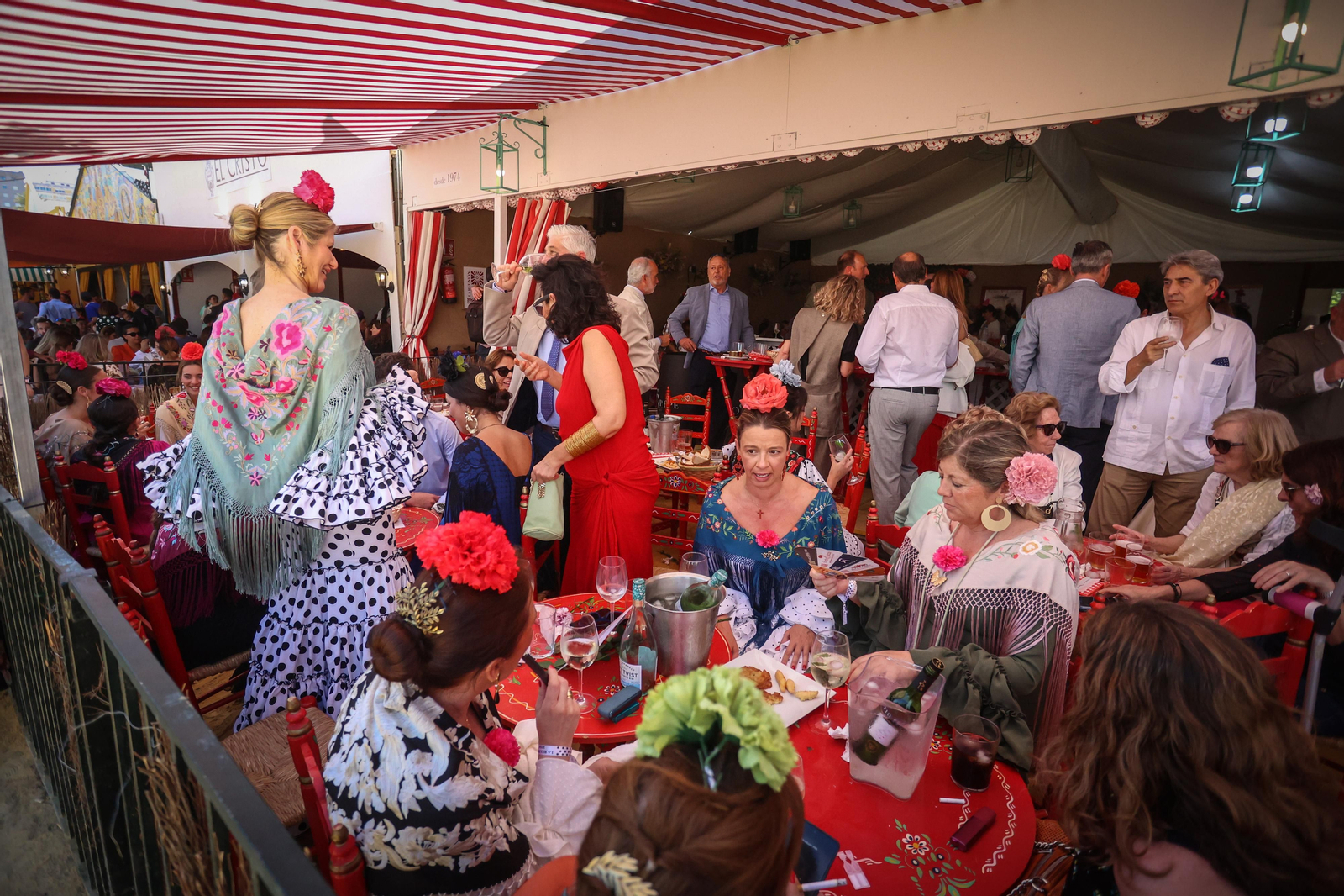 Imágenes del ambiente el domingo en la Feria de Jerez 2024