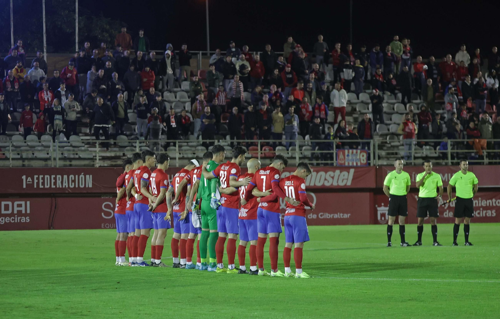 Una de las alineaciones del Algeciras CF en la pasada temporada