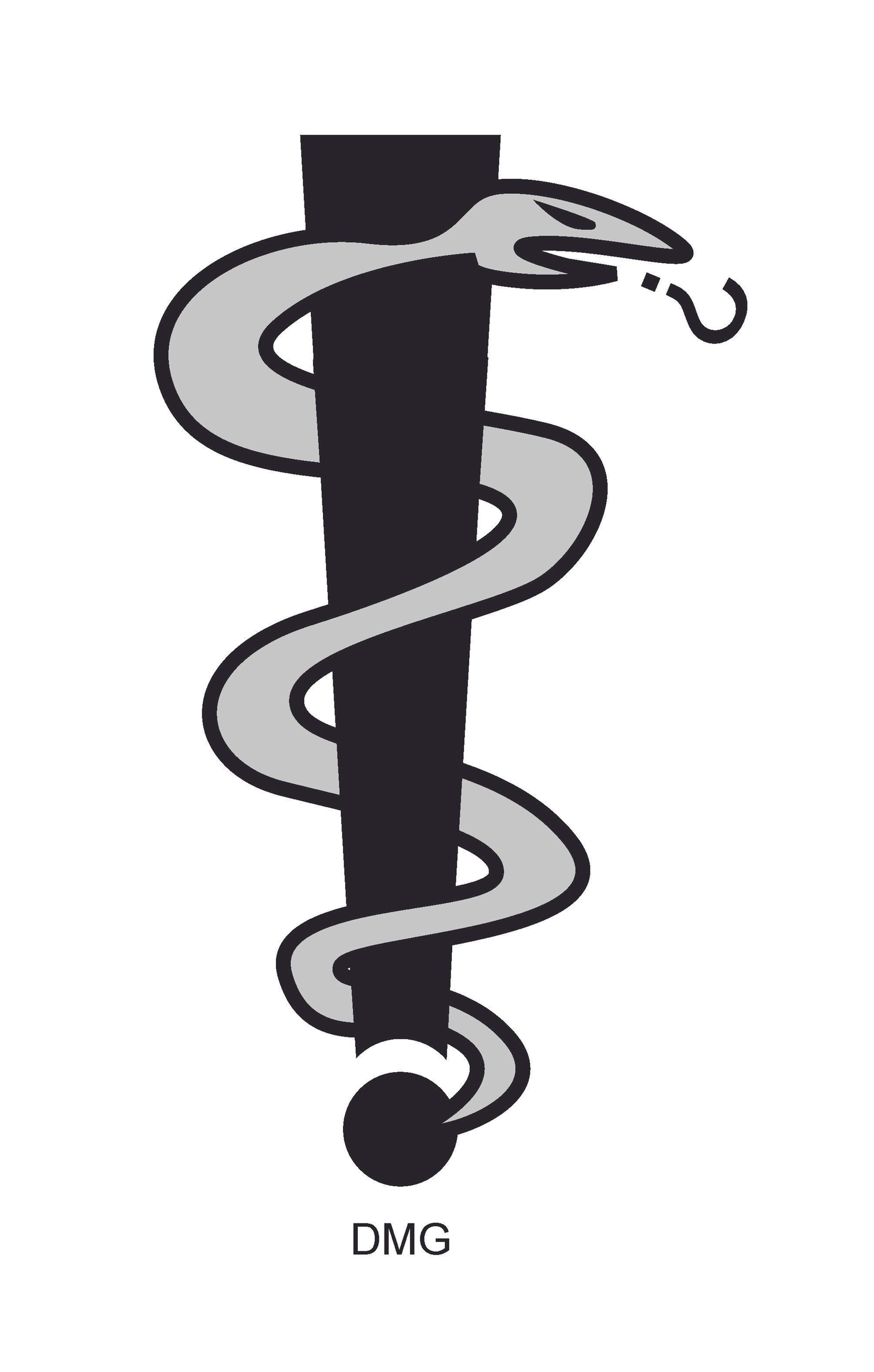 Báculo de Asciepio, asociado a la curación de enfermos con la medicina.