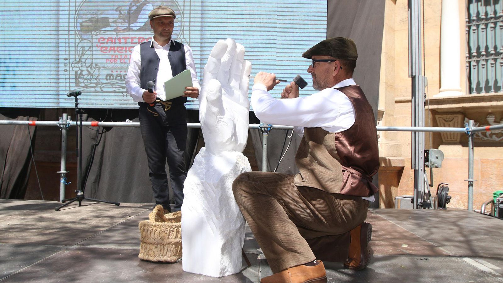 El mármol blanco de Macael volverá a ser protagonista en esta recreación histórica.