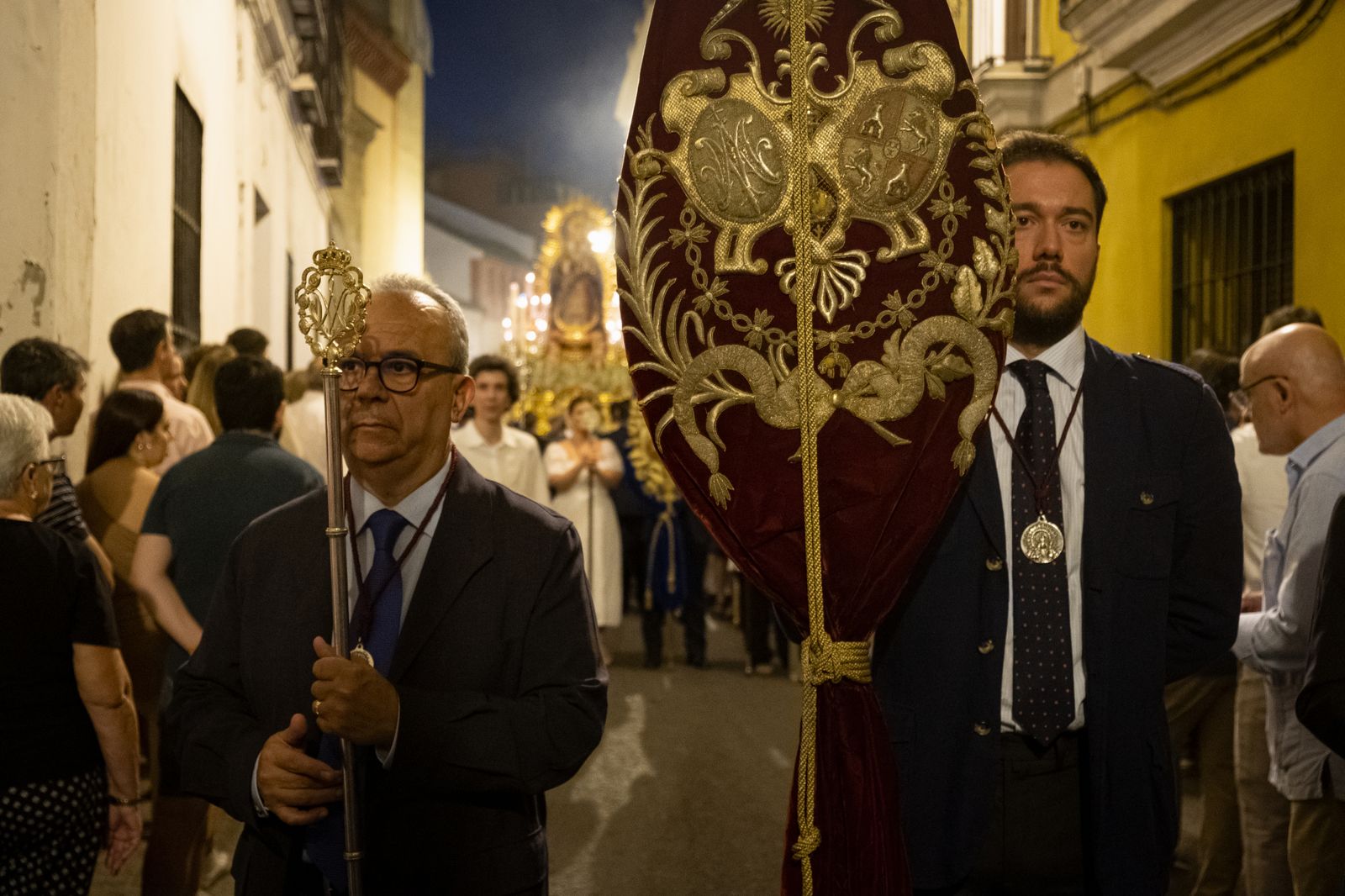 Las imágenes de la procesión de la Virgen de la Luz, en San Esteban