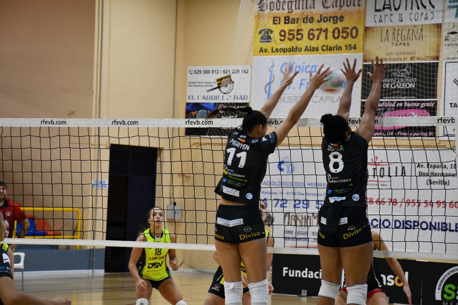 Meriyén acude al bloqueo ante  el Sant Cugat.