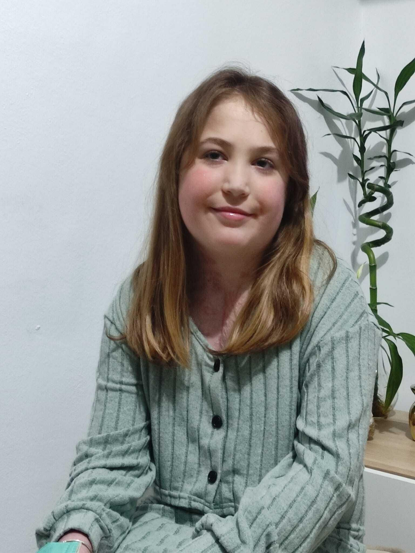 Daniela, siete meses después de su trasplante en el Hospital Reina Sofía. Daniela, siete meses después de su trasplante en el Hospital Reina Sofía.