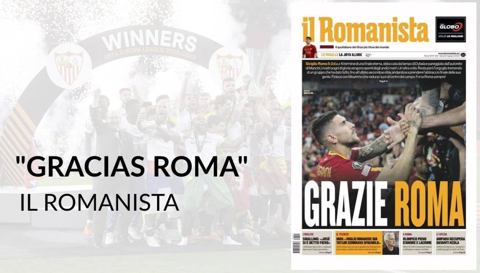 Il Romanista: "Gracias Roma"