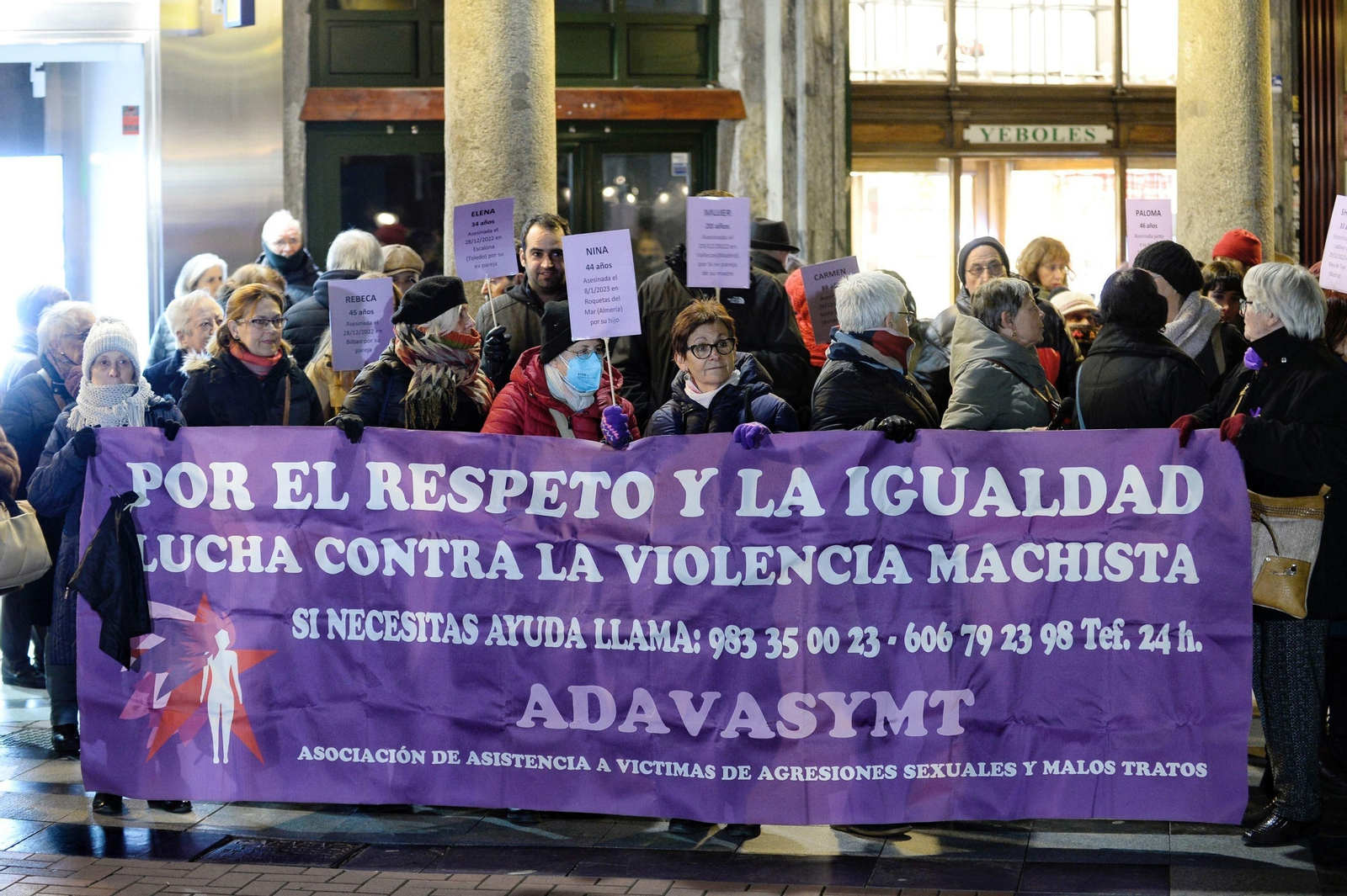Manifestación contra la violencia machista.