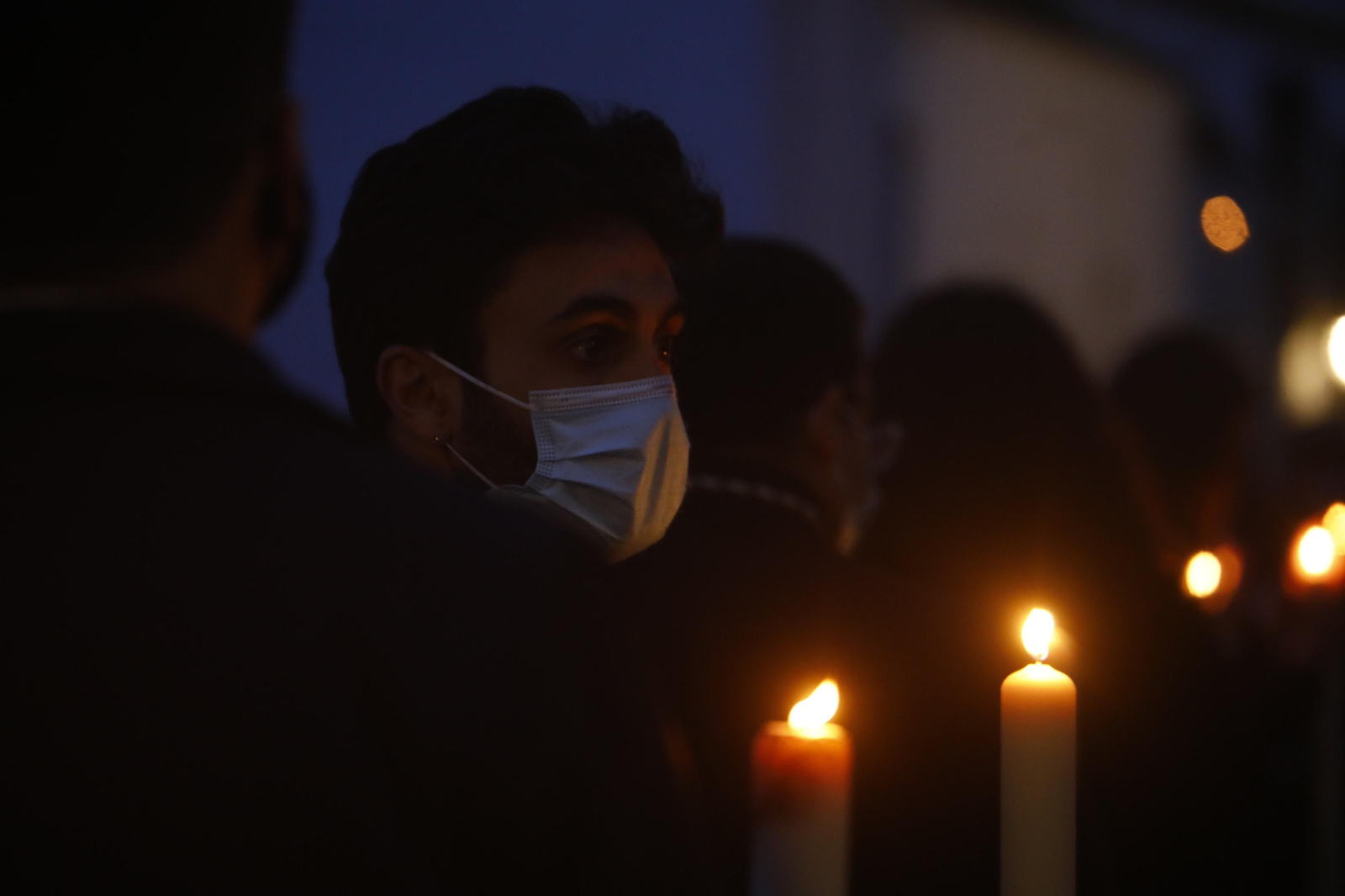 El vía crucis del Señor de la Humildad y Paciencia de Córdoba, en imágenes