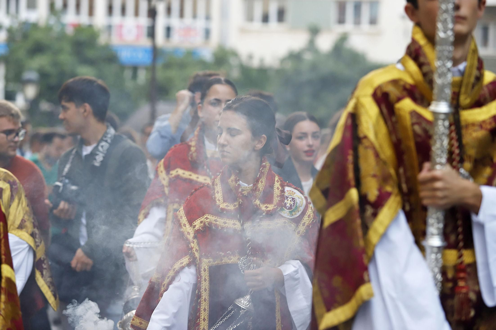 Imágenes de la salida extraordinaria de la Virgen del Rocío y Esperanza