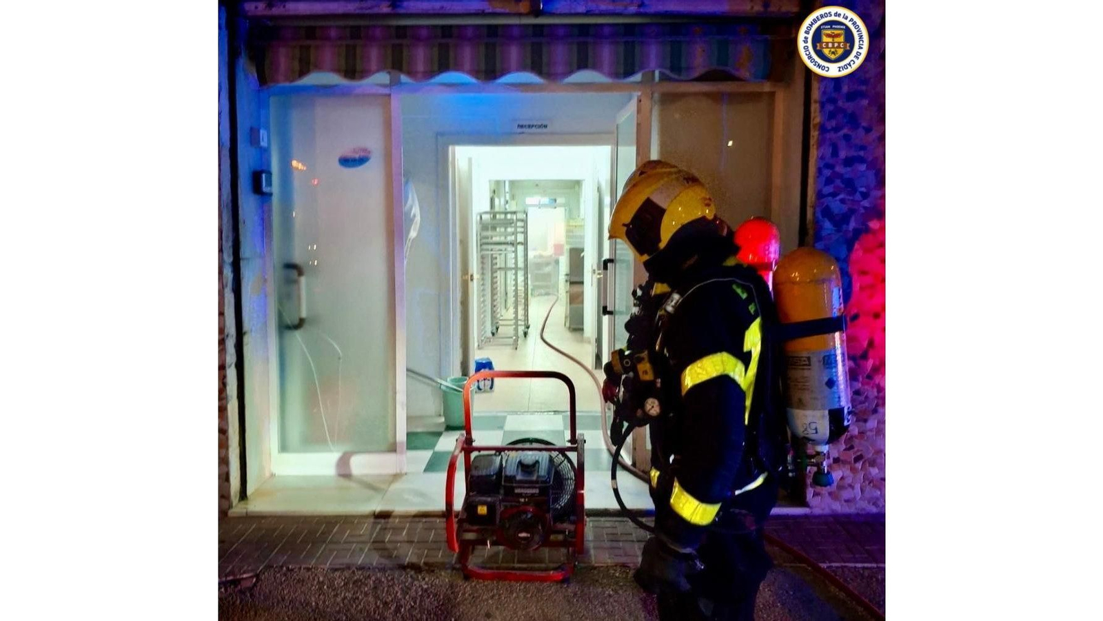 Tareas de extración del dióxido de carbono del establecimiento.